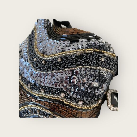 Vintage Y2K Marciano by Guess Sequined Rhinestone Bra | 36D - Picture 5 of 11